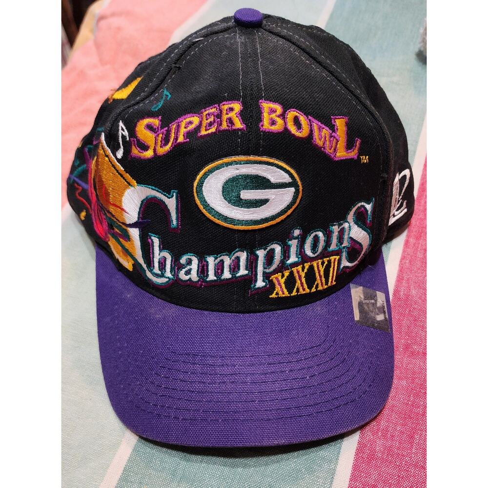 Vintage Green Bay Packers Super Bowl XXXI Champions Hat Official Locker Roo